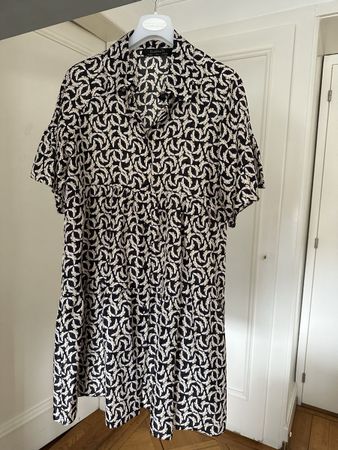 Kristina Ti butterfly print silk dress coat size 38 IT