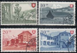 38-41 PP-Satz 1948 sauber gestempelt unten rechts, Kat. 20.-