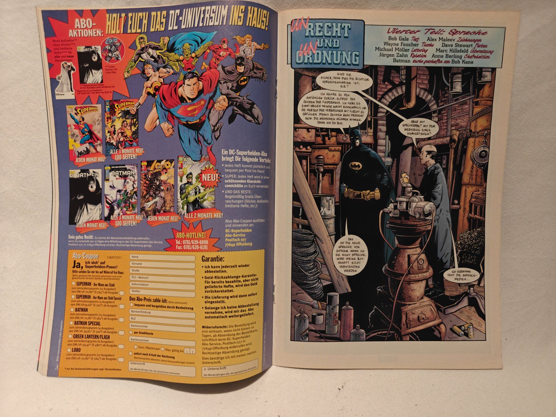 BD: Batman Comic Heft 51 Niemandsland – D'occasion à Gutenswil par Vulcano21 3