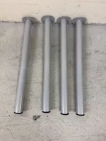 4 Tischbeine Metall grau 