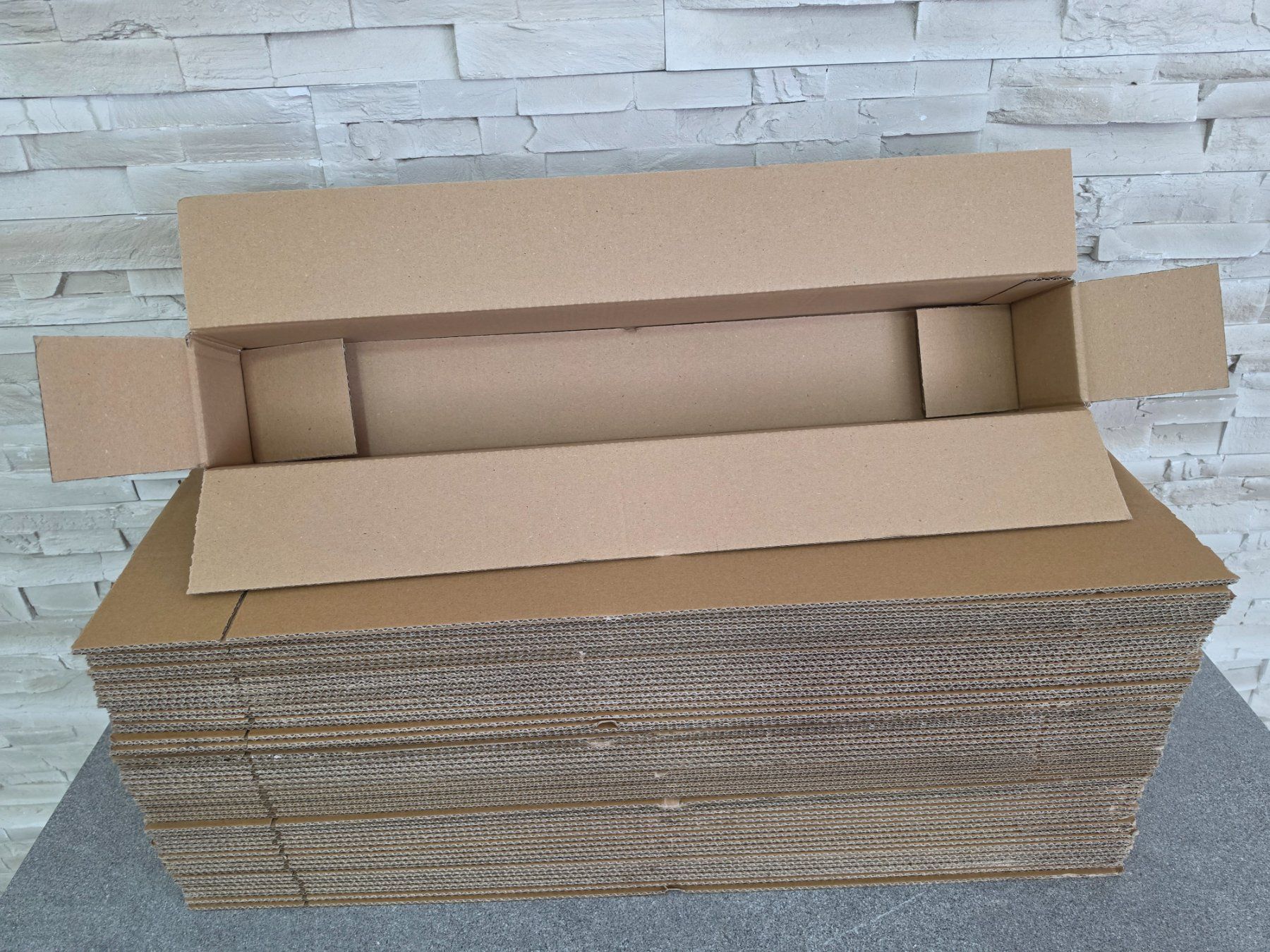 Cartoni: 50 Versandkarton 700x100x100mm Faltkarton Karton einwellig – Nuovo (secondo la descrizione) da Baar venduto da Werkzeugzentrum 1