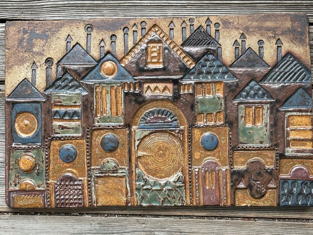 Rheinfelden ceramic Architectural Wall Tile....Signed dated (Gebraucht ...