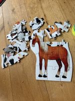 Grosses Puzzle Bauernhof Tiere