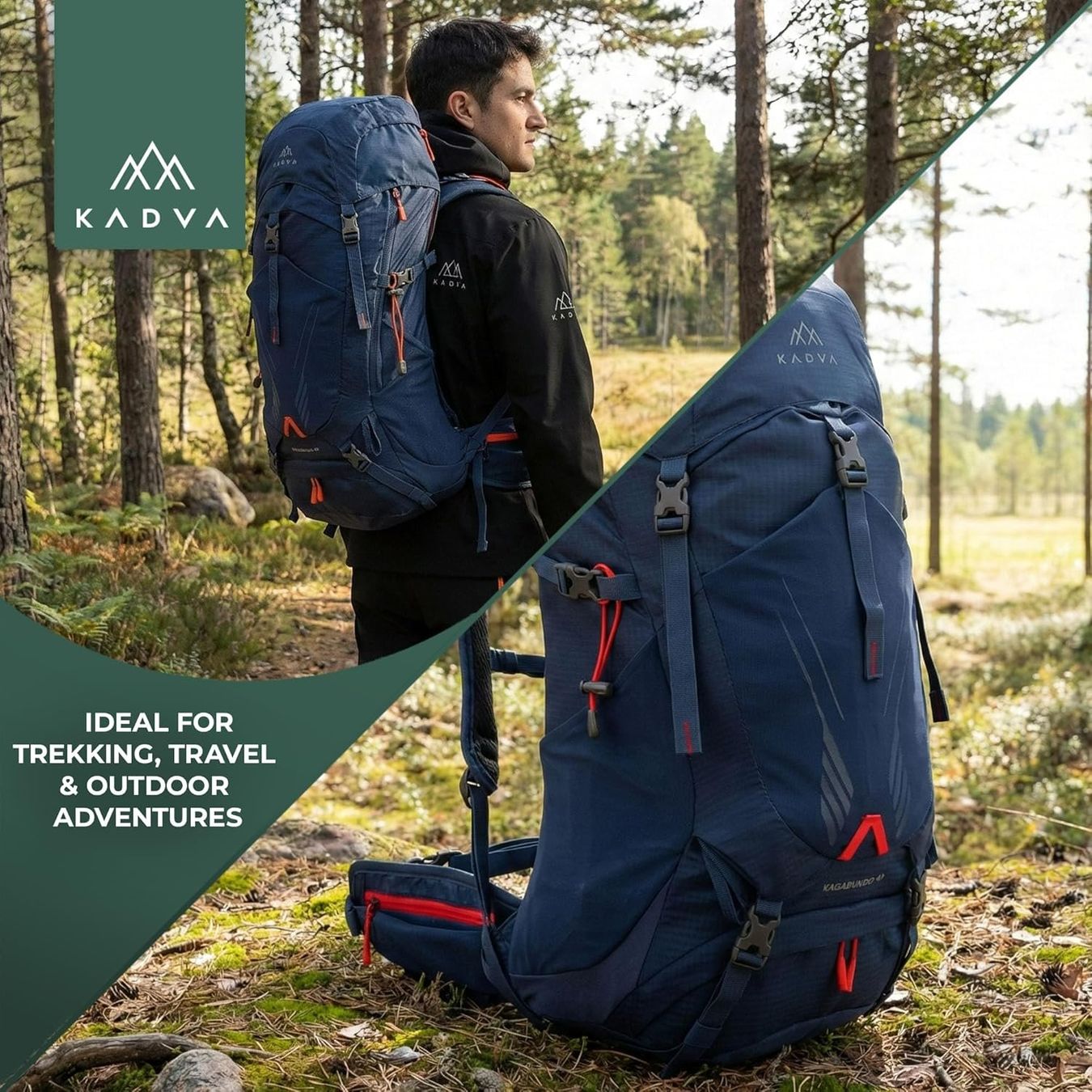 Zaini: KADVA Trekkingrucksack 40L mit Regenhülle – Nuovo e nell'imballaggio originale da Suhr venduto da SchnapperCH 5