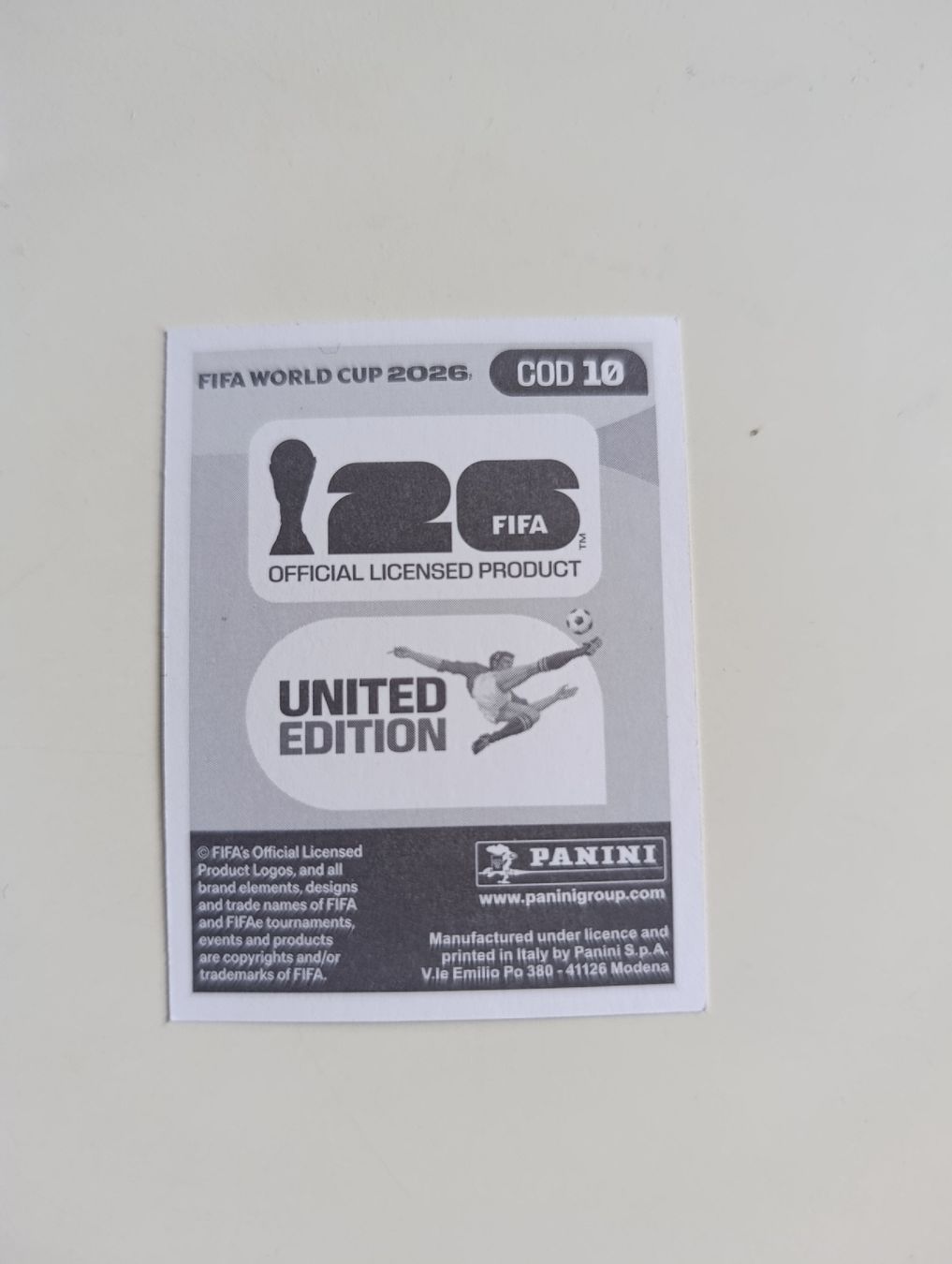 Panini Sammelbilder & Trading cards: Panini World Cup 2026 COD 10 – Neu (gemäss Beschreibung) aus Lavey-Village von pas_7xd2 1