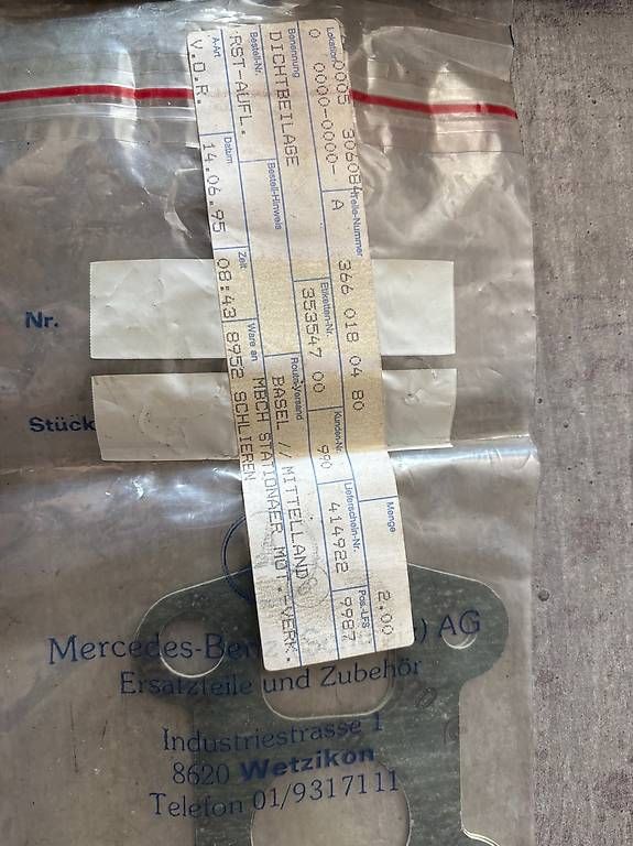 Tutti pezzi di ricambio auto: Original MB Ersatzteile  – Usato da Seuzach venduto da Lmlolli 3
