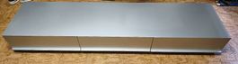 Sideboard (Metall) silber mit Auszugsschubladen