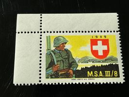 Soldatenmarke Sanität MSA III / 8 2.WK ungestempelt