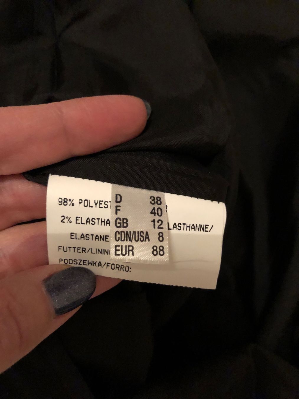 Vestiti: Robe Tuzzi noire soirée taille 40 – Usato da Mies venduto da pulrichg 5