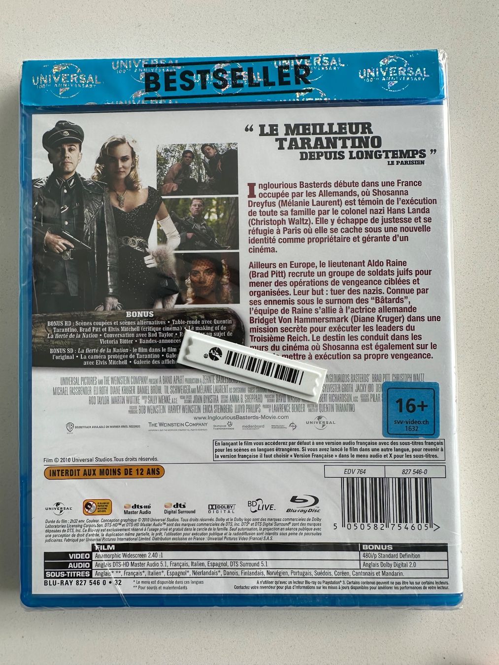 Tutti i DVDs: Inglorious Basterds (BluRay) – Nuovo e nell'imballaggio originale da Coppet venduto da Niushork 1