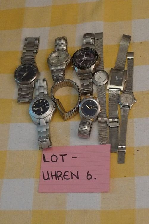 Orologi: LOT-UHREN 6. – Difettoso da Bern venduto da bn1640 3