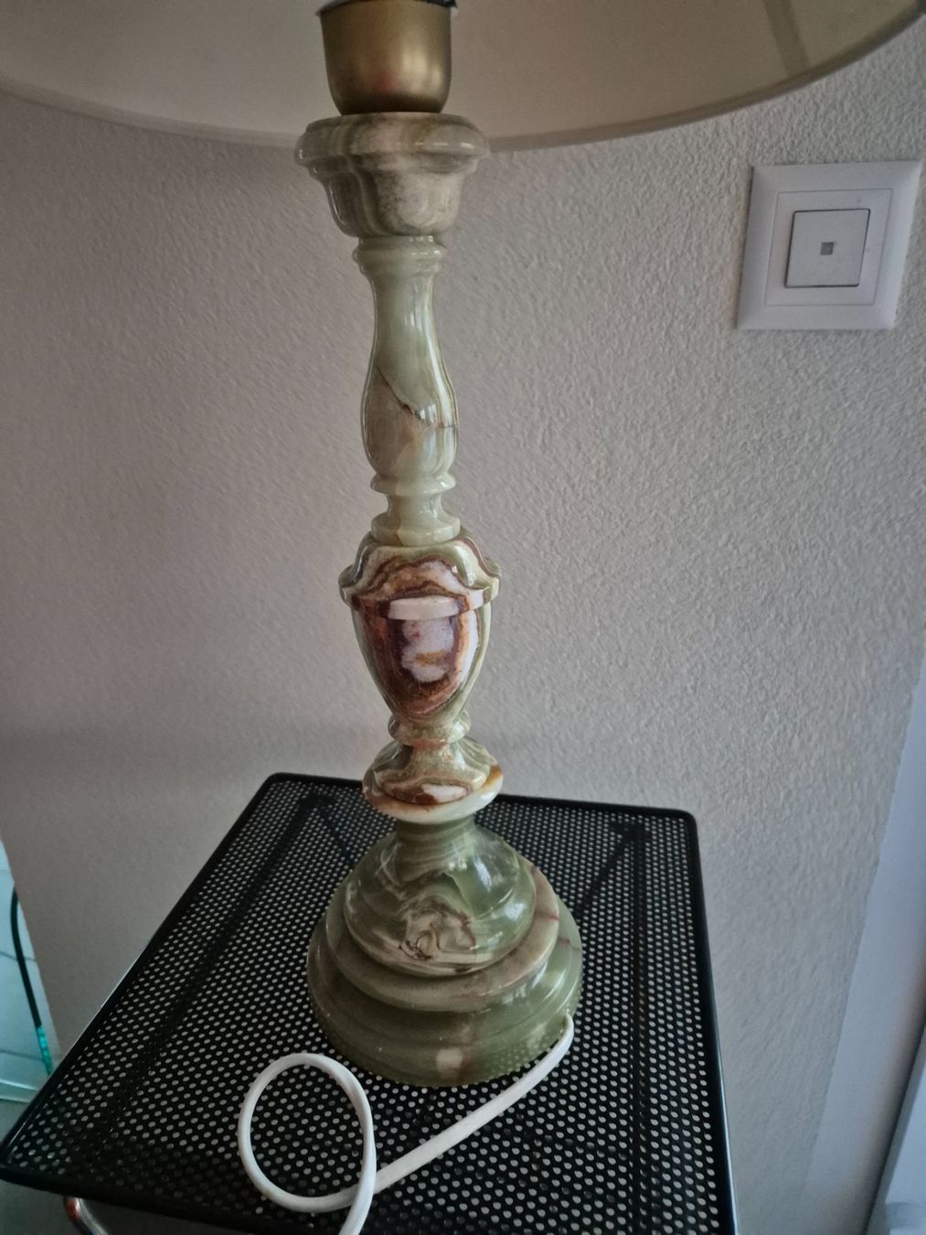 Lampade: Pied de lampe ancien en onyx – Usato da Fully venduto da tameab 1