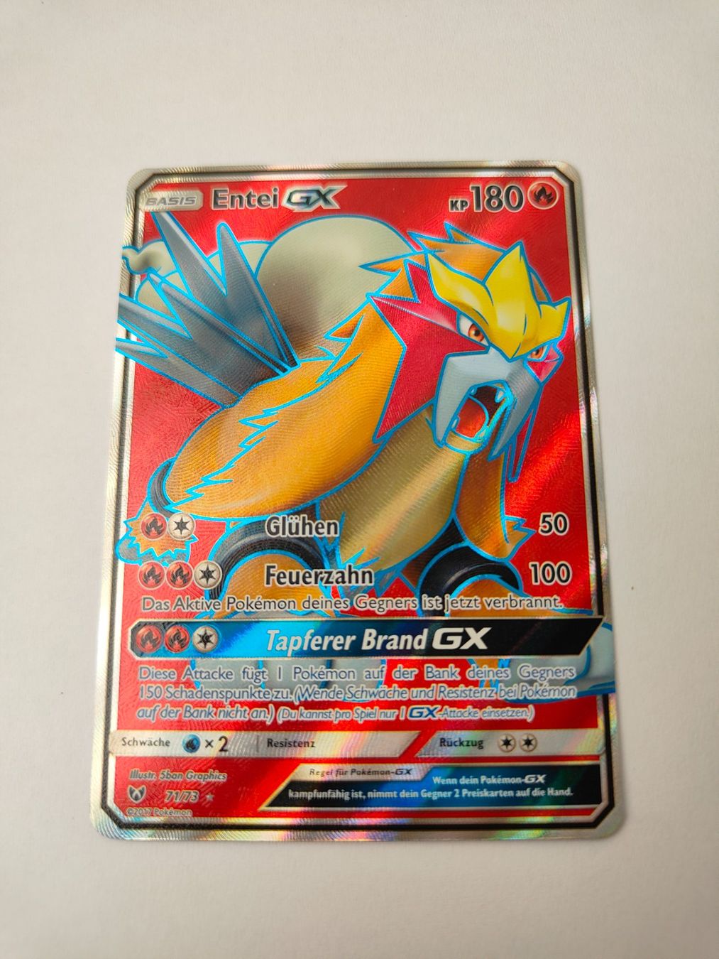 Pokémon Carte collezionabili: Pokemon Entei GX Illustration Full Art – Usato da Thalwil venduto da FigurenFreunde