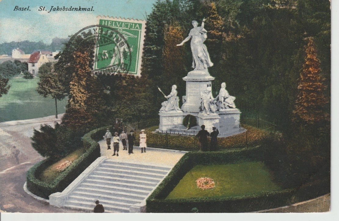 Cartoline postali: AB 180 Basel, St. Jakobsdenkmal, 1912 – Nuovo (secondo la descrizione) da Freienbach venduto da Bhaltis