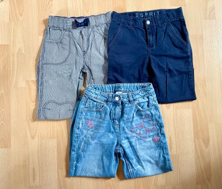 3 lange Hosen Mädchen, Esprit u.a., Gr.128, für den Frühling
