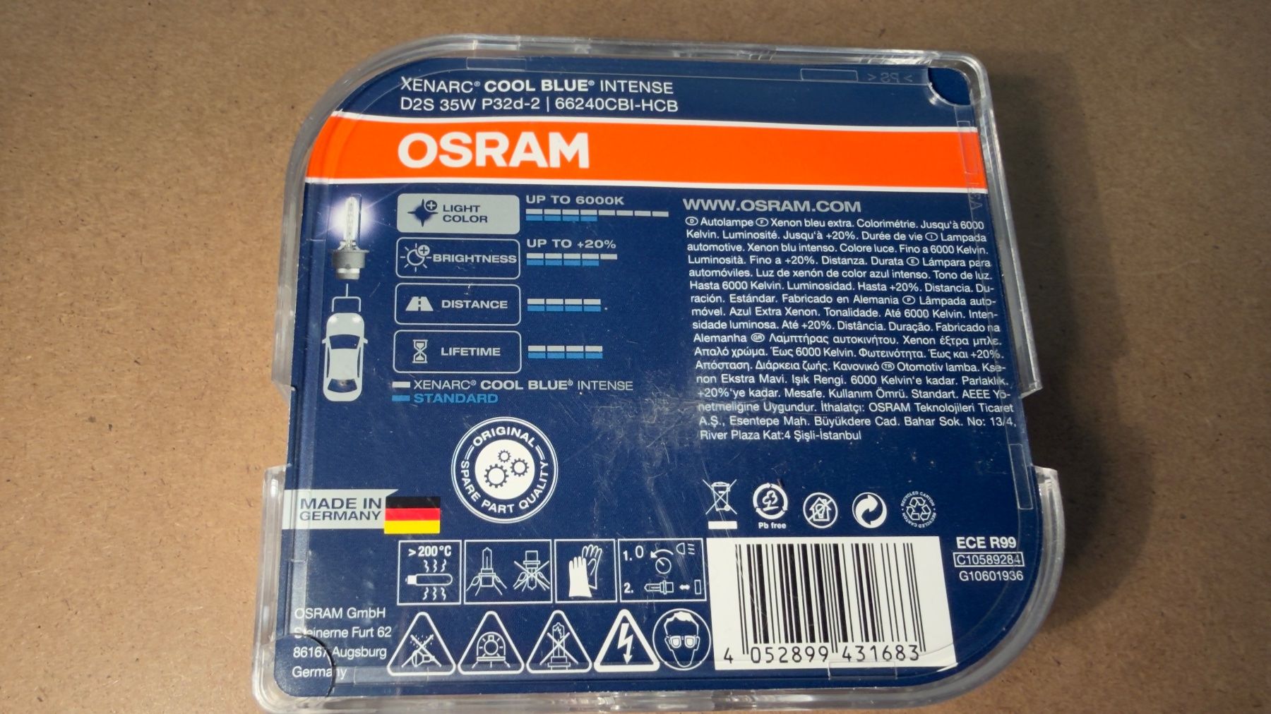 Osram Tutti pezzi di ricambio auto: Osram D2S Cool Blue Intense Xenarc 6000K 35w OVP einer Set – Nuovo e nell'imballaggio originale da Schlieren venduto da rat_lq6b 4