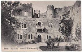 La Neuveville, intérieur du Schlossberg, circulée 1910