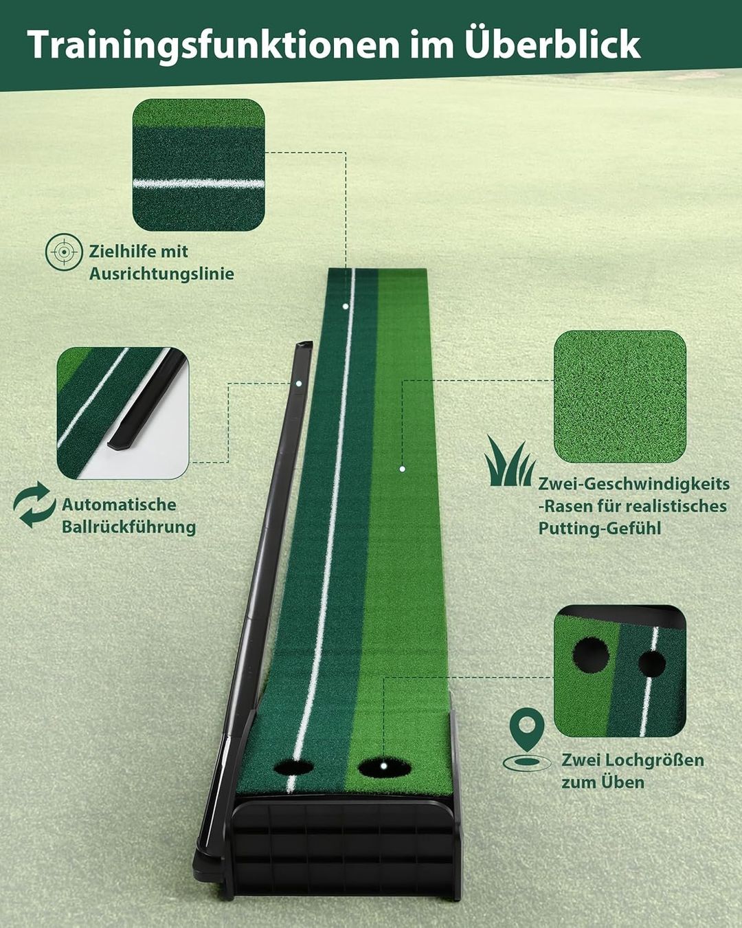 Giochi: Golf Putting Matte mit automatischer Ballrückgabe – Nuovo e nell'imballaggio originale da Zürich venduto da jasminleut 2