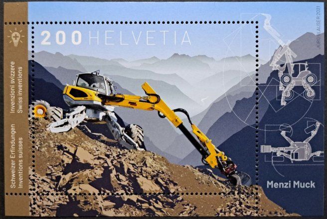 Tutti i francobolli: 18x Sonderblock Menzi Muck postfrisch 2021 – Nuovo (secondo la descrizione) da Seedorf UR venduto da Skywalker89