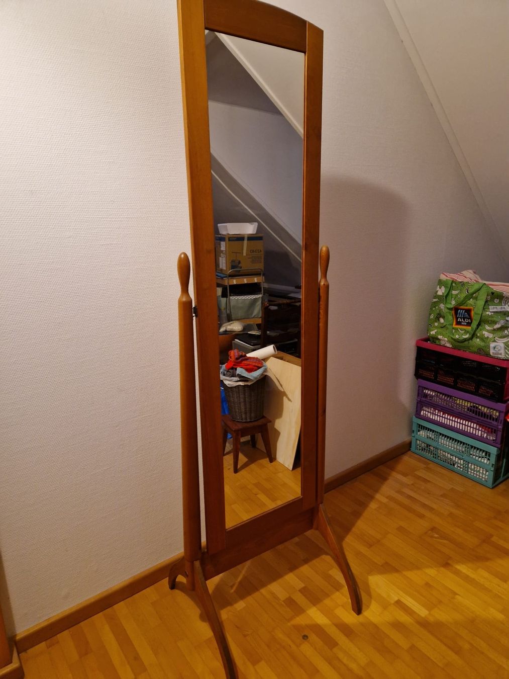 Specchi: Mayflower Garderoben Spiegel Holz – Usato da Dietlikon venduto da anbe64 2