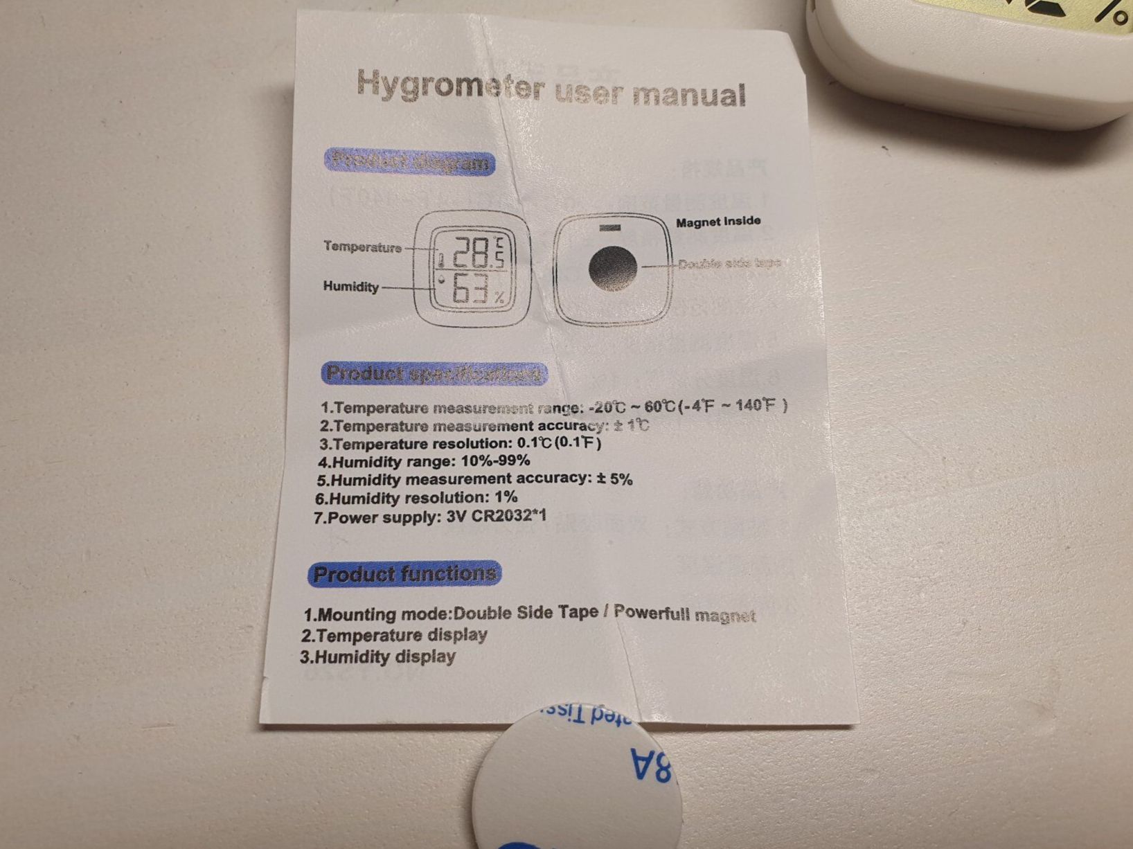 Altro per la casa: Digitales Thermo-Hygrometer, magnetisch – Nuovo e nell'imballaggio originale da Gossau SG venduto da Puch-tech 4