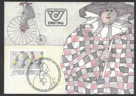 Österreich Maximumkarte Nr. 1829 Moderne Kunst ET 25.10.1985