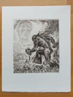 Exlibris Karl Blossfeld - Original Radierung 1950