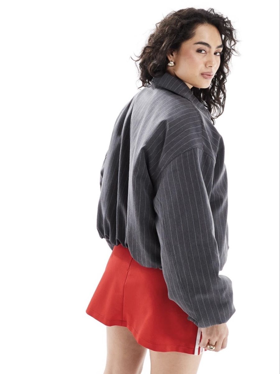 Monki Jacken: Monki Pinstripe Bomber Jacket – Neu (gemäss Beschreibung) aus Lausanne von NoraPlethora 1
