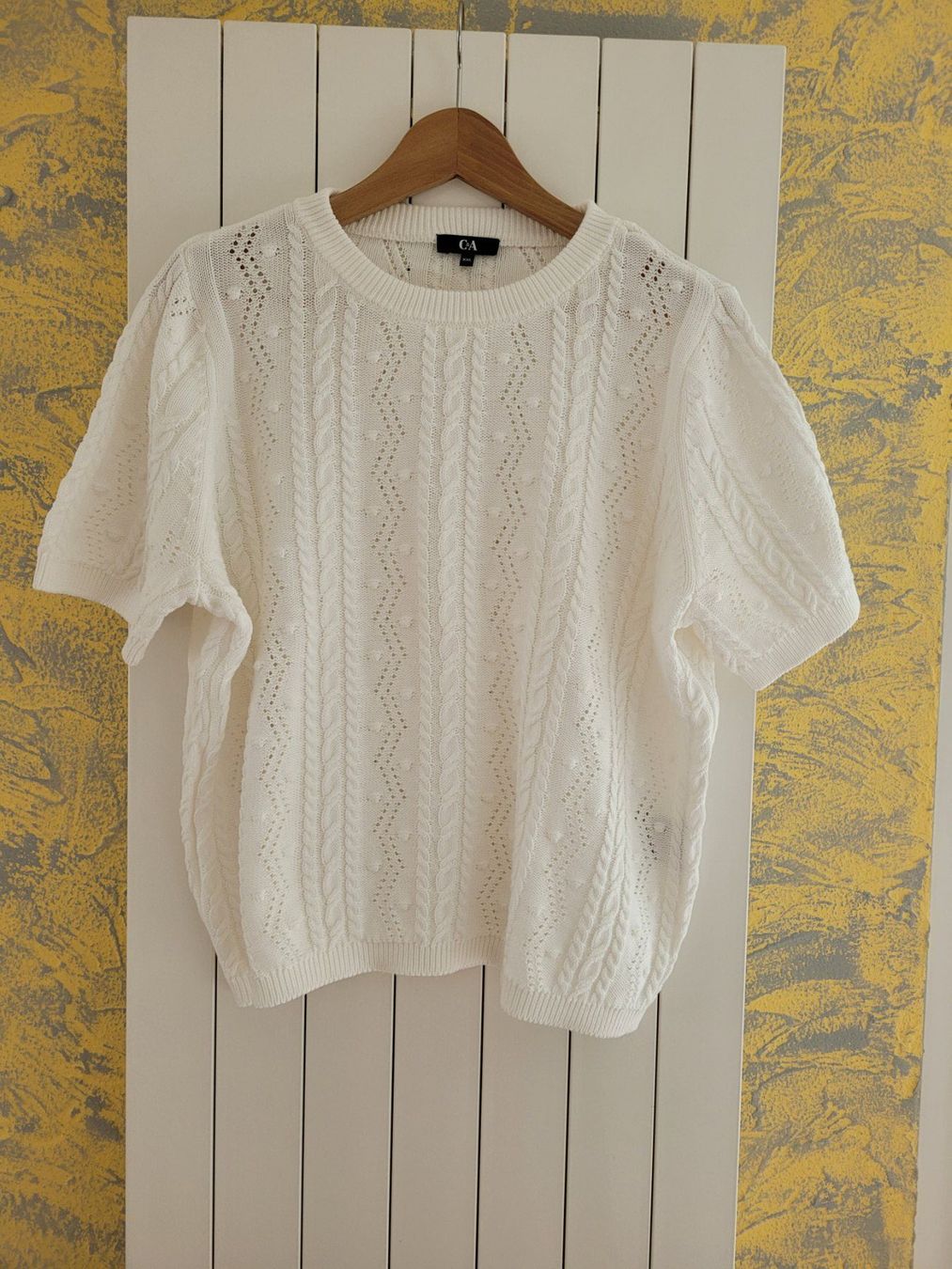 C&A Maglioni & Felpe: C&A Sommer Strickpullover, Weiss, Grösse  XXL, Neu – Nuovo (secondo la descrizione) da Sachseln venduto da Daisy1013