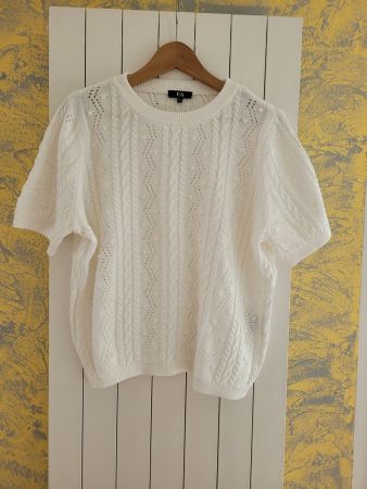 C&A Sommer Strickpullover, Weiss, Grösse  XXL, Neu