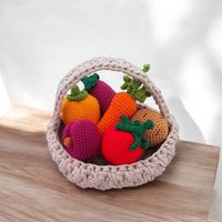 Spielküche Obst-und Gemüsekorb 100% Baumwolle handmade