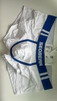 Herren Unterhose Gr. XL Weiss Blau Top Zustand!