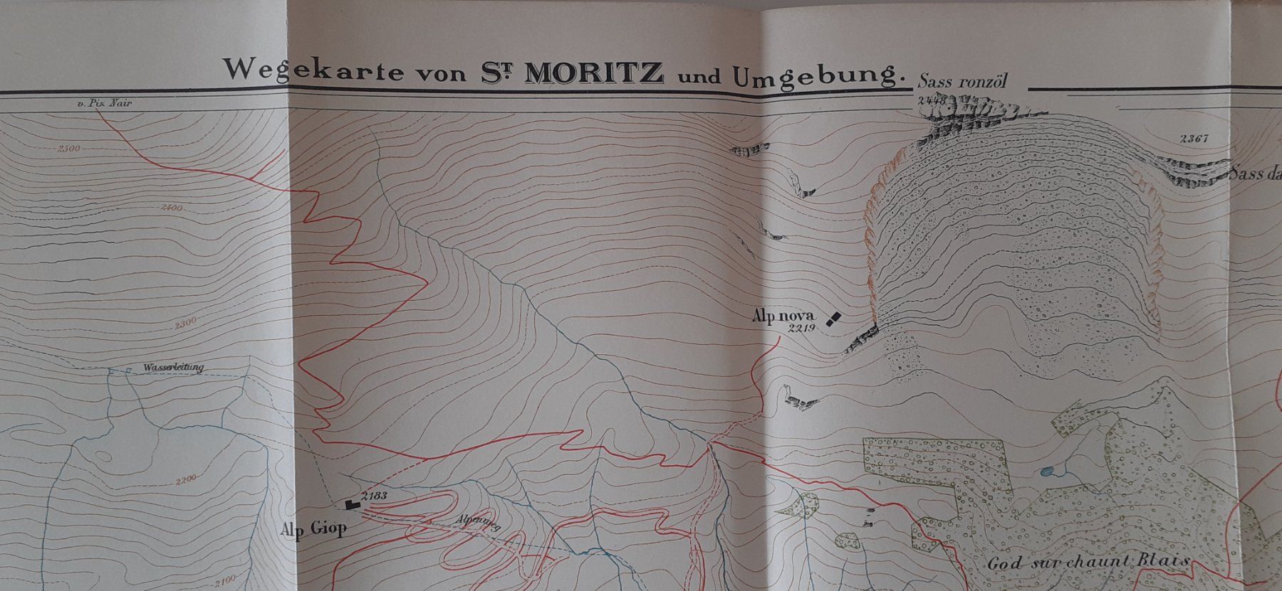 Documenti: Broschüre St. Moritz ca. 1910 + 2 Landkarten – Usato da Mörschwil venduto da lindaswunderkiste 7