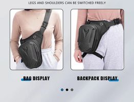 Carbon Motorrad Beintasche Bauchtasche Umhängetasche unisex