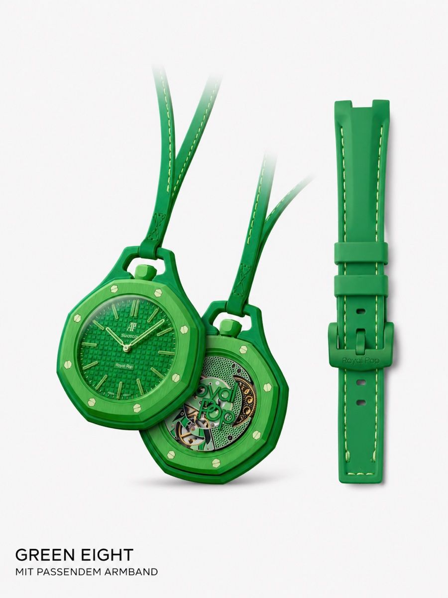 Swiss Orologi: 2 Für 999.- AP x Swatch - Green Eight mit passendem Armband – Nuovo e nell'imballaggio originale da Dietikon venduto da preveen_1 2