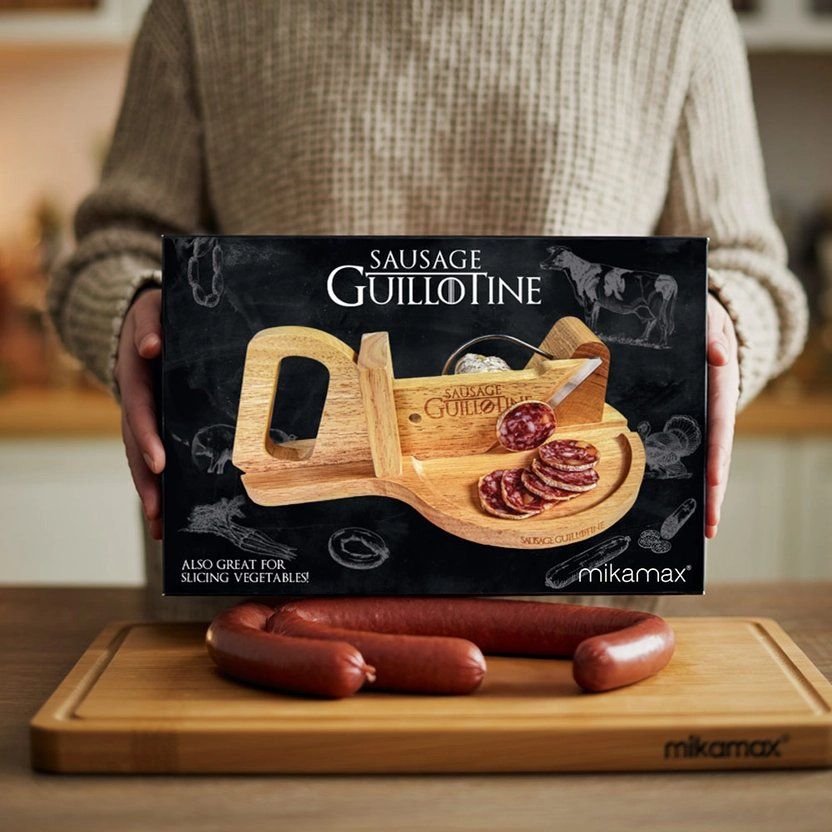 Elettrodomestici da cucina: Wurst-Guillotine mit doppelschneidiger Edelstahlklinge – Nuovo e nell'imballaggio originale da Weisslingen venduto da holz-spielen.ch 2