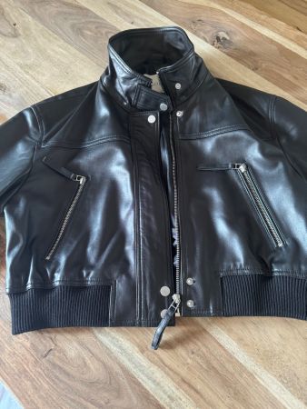 Lederjacke in schwarz GR. 36