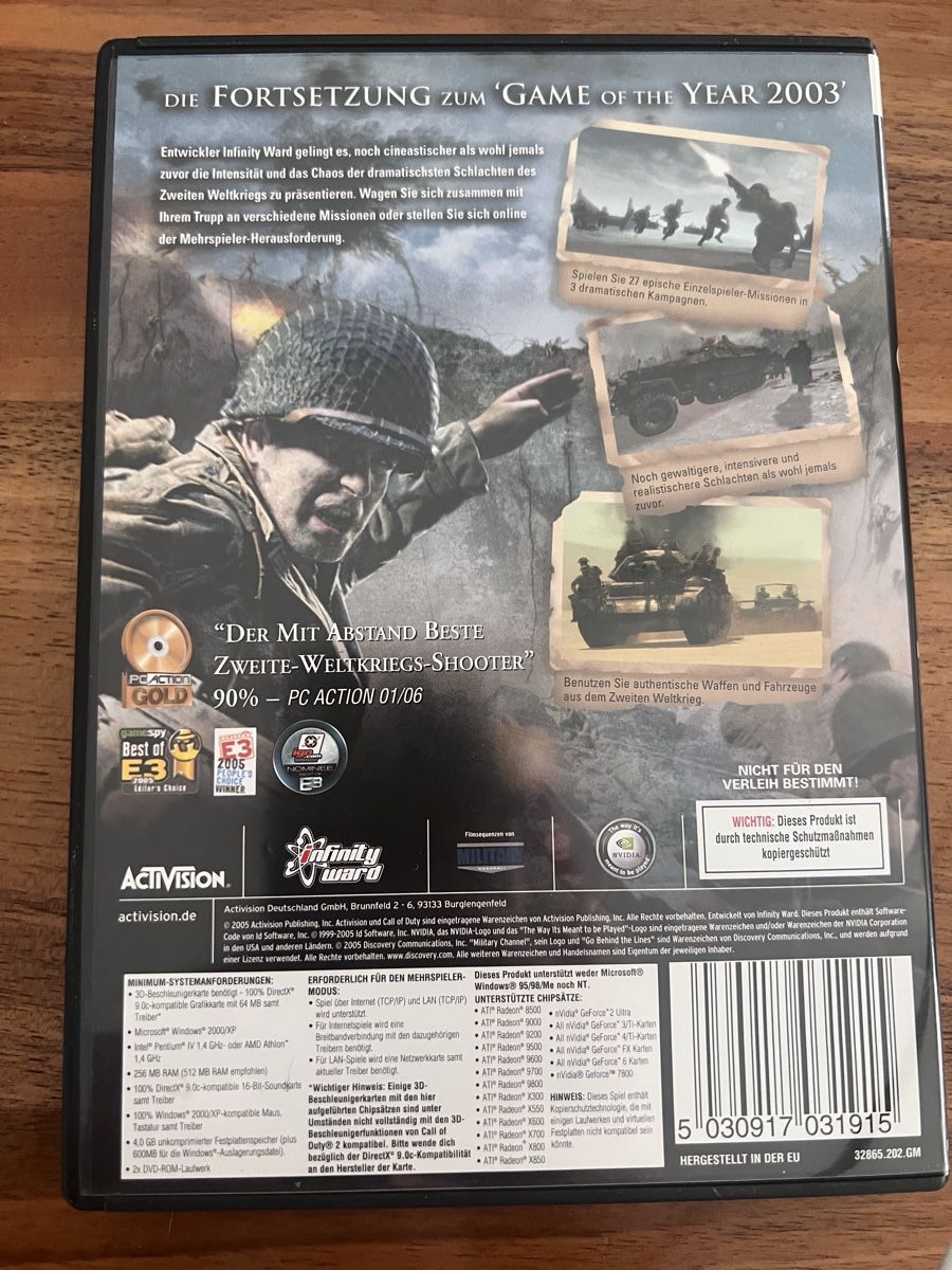 Giochi: Call of Duty 2 - PC DVD-ROM – Usato da Fällanden venduto da raf-wpf 1
