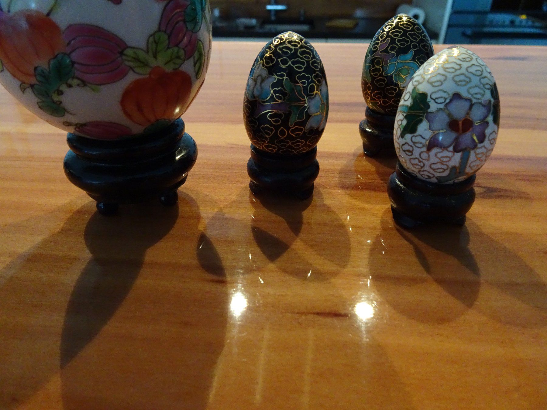 Statuette: Ei   Eier   -  4 Sammel-Eier  aus Porzellan u/oder Cloisonné – Usato da Vitznau venduto da Mina60 6
