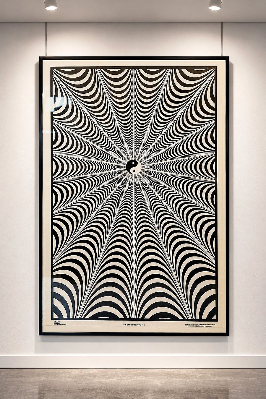 Poster & Bilder: Yin yang infinity affiche vintage – Gebraucht aus Montreux von LeVintage33