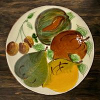 Grand plateau à fruits en céramique Puigdemont