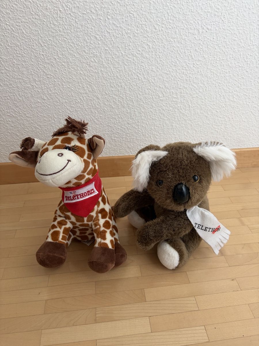 Giocattoli: Plüschtier Telethon Giraffe und Koalabär – Nuovo e nell'imballaggio originale da Dagmersellen venduto da ste_p8sy