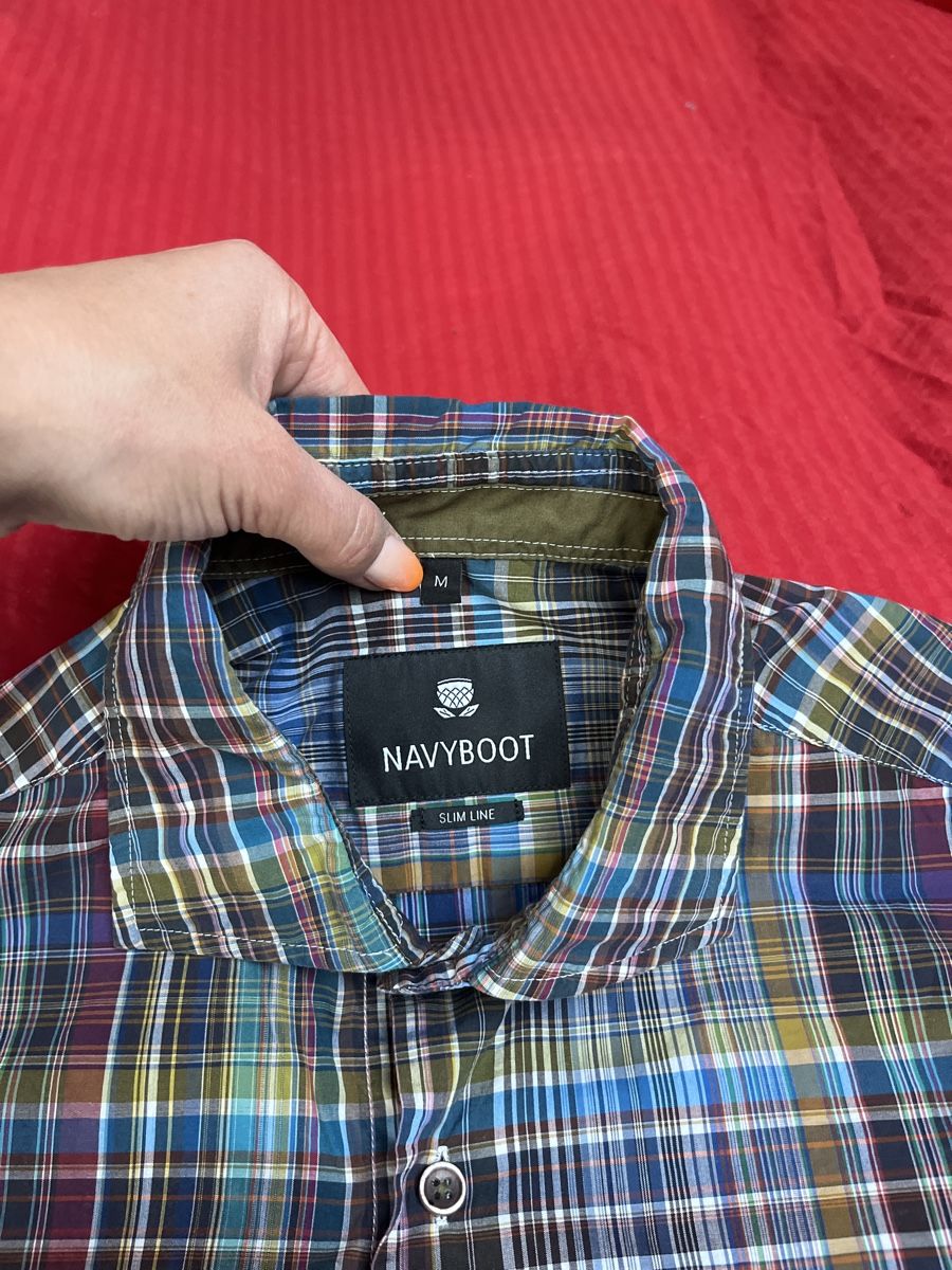 Navyboot Camicie: Navyboot Herrenhemd Gr. M kariert Slim Line – Usato da Kaisten venduto da saleforfun 1