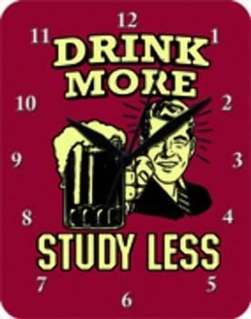 Orologi da terra & Orologi da parete: Blechschild Wanduhr-DRINK MORE-STUDY LES – Nuovo (secondo la descrizione) da Rupperswil venduto da big-one-sale