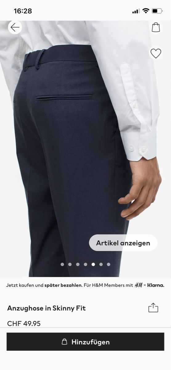 H&M Pantaloni: Anzughose H&M Gr. 50, Neu – Nuovo (secondo la descrizione) da Möhlin venduto da Halylea 2