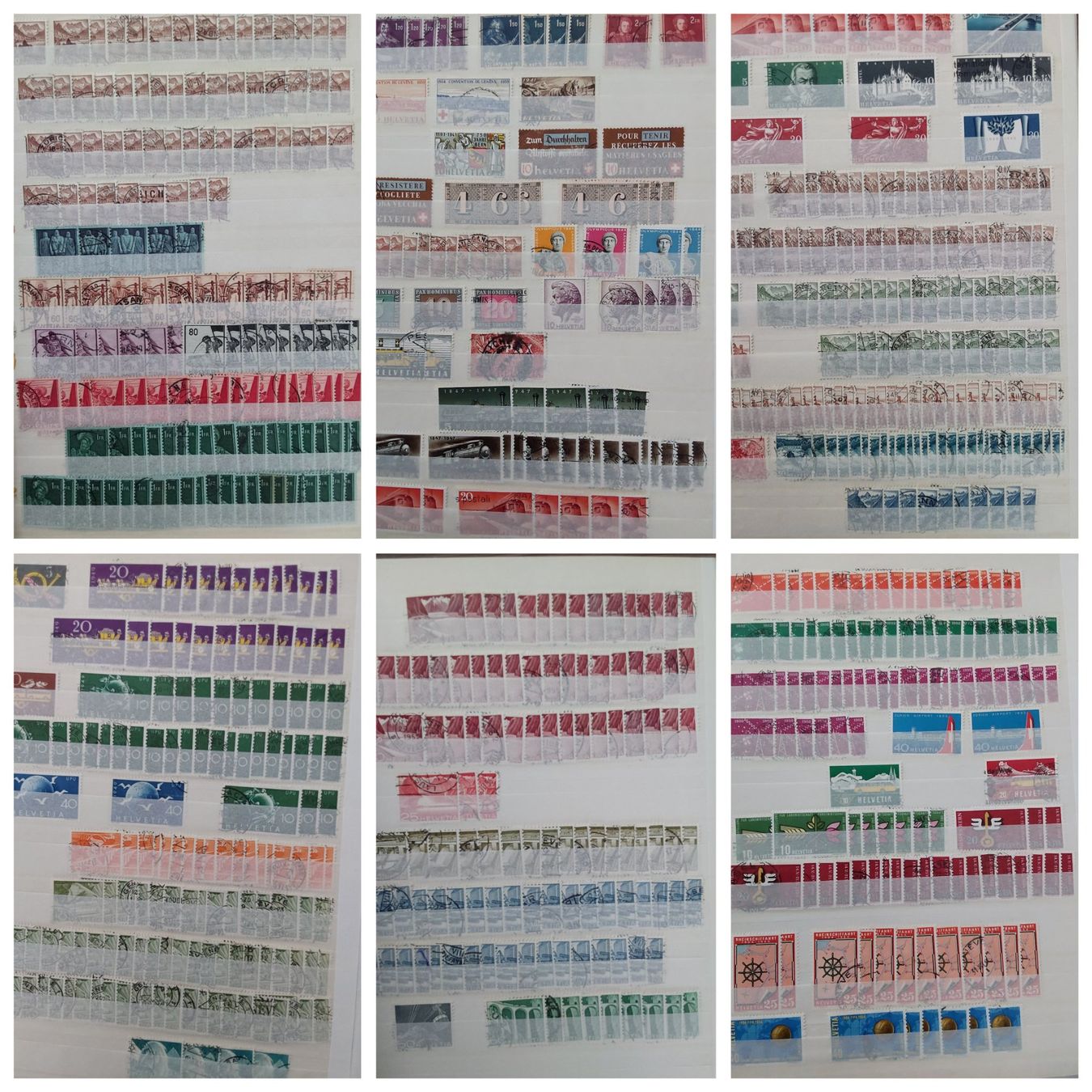 Alle Briefmarken: 4 Stk. CH Briefmarken-/Dublettenalben – Gebraucht aus Münchwilen AG von Nesar 7