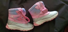 Warme Kinder Winterstiefel Gr. 25 ca. Rosa/Silber – 
