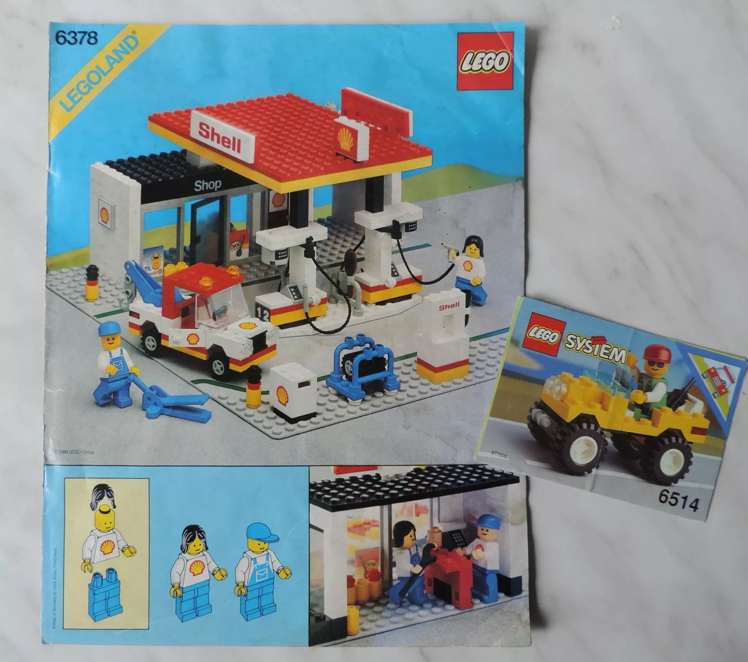 Lego Giocattoli: Shell Tankstelle, Set 6378 + Trail Ranger, Set 6514 – Usato da Burgdorf venduto da ursla50 6