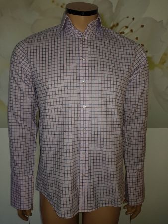 PINK Chemise à boutons de manchettes SLIM FIT taille S (37)
