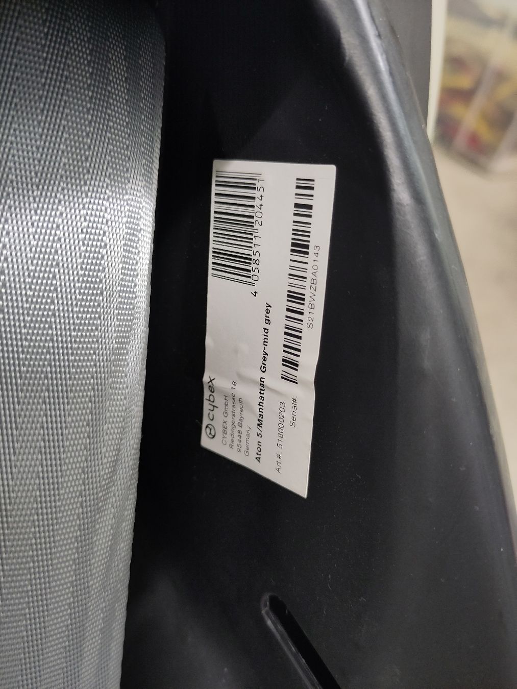Cybex Seggiolini per auto: Cybex Babyschale Aton 5, Grau – Usato da Dättlikon venduto da nad_6j6c 6